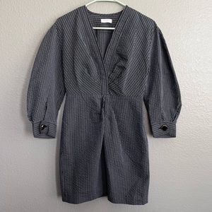 Sandro Paris Navy Striped Mini Dress